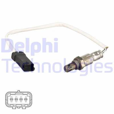 Bilde av DELPHI ES20164 12B1 Lambdasonde planarsonde, oppvarmet AUDI: A6 C5 Avant, Allroad C5, A4 B5 Sedan, VOLKSWAGEN: Passat Stasjonsvogn