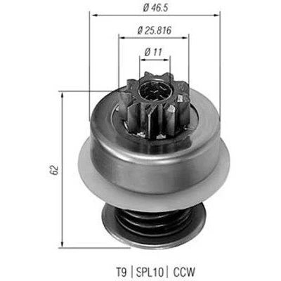 Bilde av MAGNETI MARELLI 940113020088 Lite tannhjul, starter