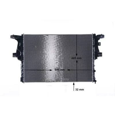 Bilde av MAHLE ORIGINAL CR 2087 000S Radiator 640 442 32 Kjøleribber loddet IVECO: DAILY 6 Pritsche/Fahrgestell