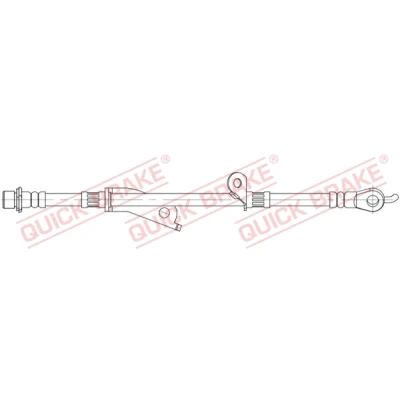 Bilde av QUICK BRAKE 58.860 Bremseslange 650 TOYOTA: Auris Hatchback, Stasjonsvogn, Prius Plus