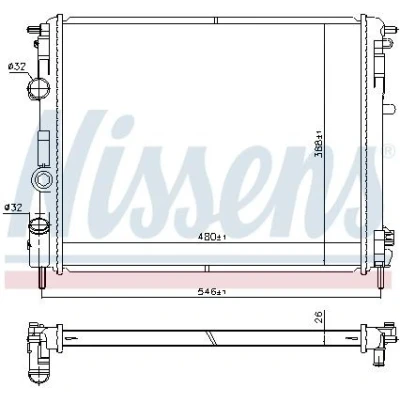 Bilde av Radiator, motorkjøling, dacia,nissan,renault, 2140000QAX, 77 00 428 082, 658, 7711134322, 7711134332, 82 156 548, 820021156