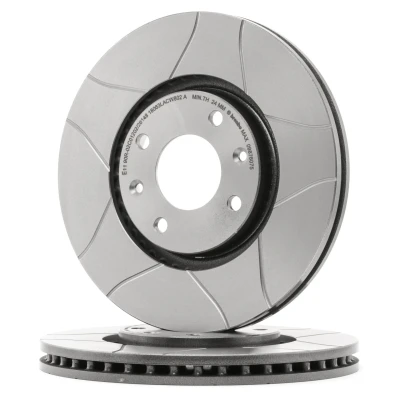 Bilde av BREMBO MAX LINE 09.8760.75 Bremseskiver 283 26 4 innvendig ventilert, med sliss belagt skruer PEUGEOT: 5008 I, Partner II Van, 3008 I