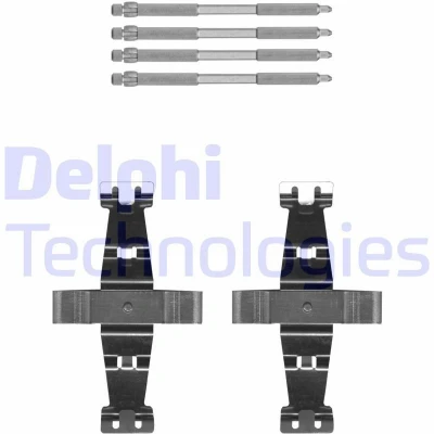 Bilde av DELPHI LX0693 Tibehørsett, skivebremse belegg MERCEDES BENZ: C Klasse T modell, Sedan, GLC SUV, AUDI: A5 B9 Sportback