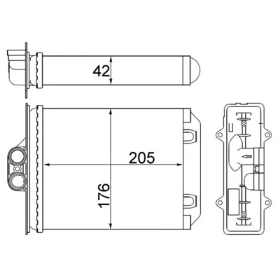 Bilde av MAHLE ORIGINAL AH 216 000S Varmeveksler