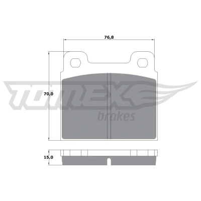 Bilde av TOMEX brakes TX 10 18 Bremseklosser MERCEDES BENZ: /8 Sedan, S Klasse W111 Coupé, OPEL: Commodore A Senator A, C Sedan