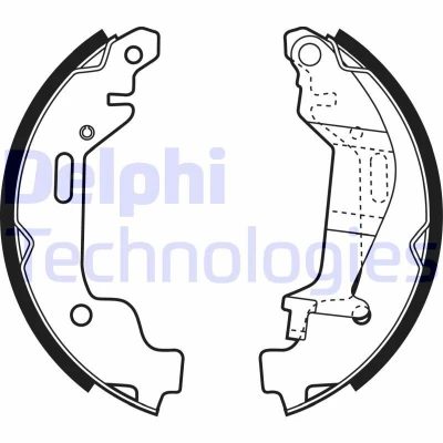 Bilde av DELPHI LS1927 Bremsesko 180 26 OPEL: Agila A