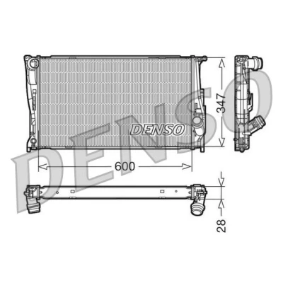 Bilde av DENSO DRM05111 Radiator Aluminium 600 347 28 BMW: 3 Touring, 1 Hatchback, Coupé