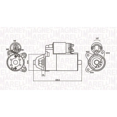Bilde av MAGNETI MARELLI 063721336010 Starter 12 1,4 10 FORD: Transit Connect Mk1 Van