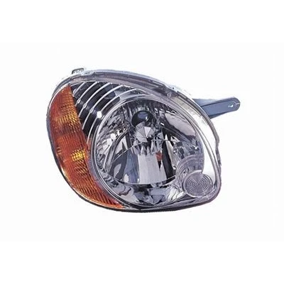 Bilde av VAN WEZEL 8203962 Frontlykter høyre H4 gul for høyrekjøring uten motor høydejustering hovedlys P43t