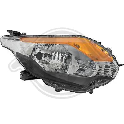 Bilde av DIEDERICHS 5883882 Frontlykter høyre H4 med motor for høydejustering hovedlys