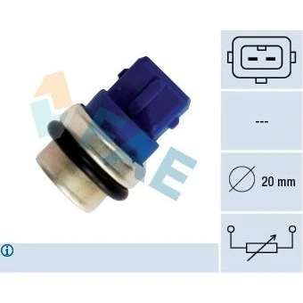 Bilde av EPS 1.830.101 Kjølevæsketemperatursensor Made in Italy OE Equivalent Blå AUDI: Coupe B3, Cabriolet B4, 80 B4 Avant, VOLKSWAGEN: TRANSPORTER 4 Bus