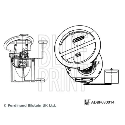 Bilde av BLUE PRINT ADBP680014 Brennstoff leveringsenhet med tankmåler elektrisk MERCEDES BENZ: E Klasse T modell, Sedan