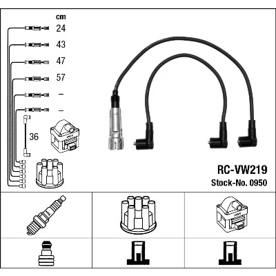 Bilde av NGK 0950 Pluggledninger 5