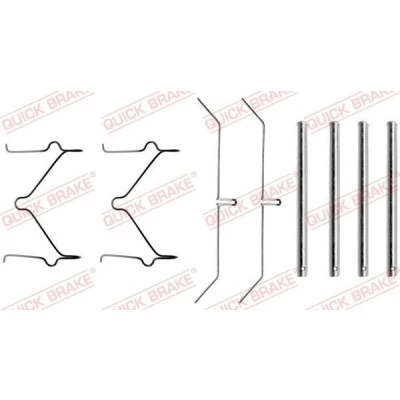 Bilde av QUICK BRAKE 109 1050 Tibehørsett, skivebremse belegg TOYOTA: Land Cruiser Prado 70 SUV, HILUX 6 Pick up, 4 up
