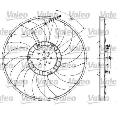 Bilde av VALEO 698610 Kjølevifte 380 12 300 AUDI: A4 B6/B7 Cabrio, A6 C5 Avant