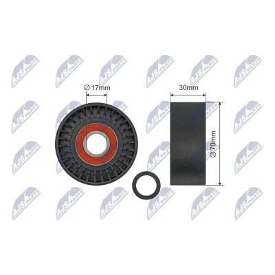 Bilde av Strammerull, kilerem med ribber, bmw, 11 28 7 563 927