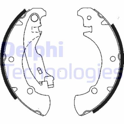 Bilde av DELPHI LS1840 Bremsesko 203 38