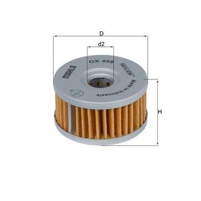 Bilde av MAHLE ORIGINAL OX 408 Oljefilter Filterinnsats