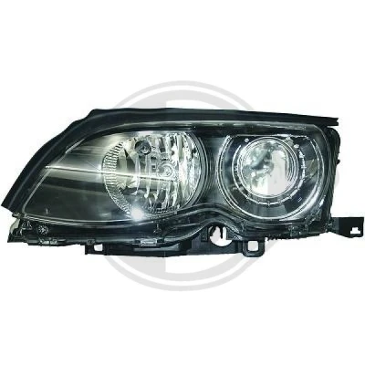 Bilde av DIEDERICHS 1215484 Frontlykter høyre D2S, D2S/H7, H7 svart for høyrekjøring uten styring BMW: 3 Sedan, Touring
