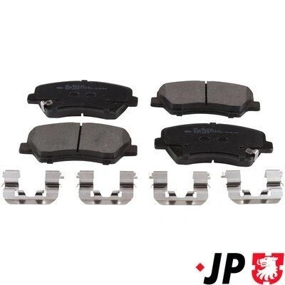 Bilde av JP GROUP 3663604410 Bremseklosser framaksel med akustisk slitasjevarsel KIA: cee‘d II Sportswagon, Hatchback, Pro Hatchback