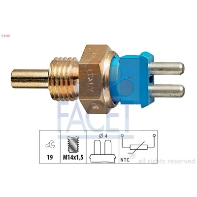 Bilde av FACET 7.3139 Sensor, kjølemiddeltemperatur Made in Italy OE Equivalent MERCEDES BENZ: SL Cabrio