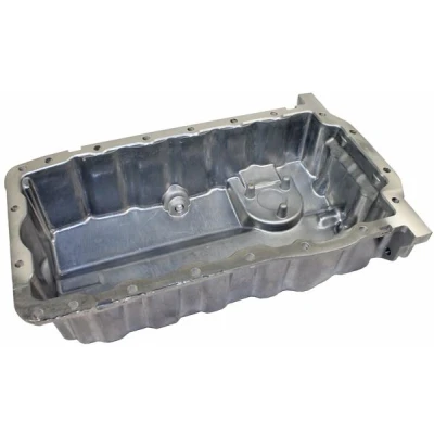 Bilde av METZGER 7990011 Bunnpanne med oljeplugg, uten pakning presstøpt aluminium VOLKSWAGEN: Caddy 3, Passat B6 Variant, Touran I, AUDI: A3 Sportback