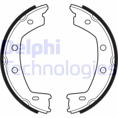 Bilde av DELPHI LS2030 Handbromsbackar LAND ROVER: Freelander 2 SUV