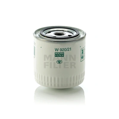 Bilde av MANN FILTER W 920/21 Oljefilter 3/4 16 UNF med en retursperreventil Påskruingsfilter PEUGEOT: 505 Stasjonsvogn, Sedan, 504 Coupé, ALFA ROMEO: 155