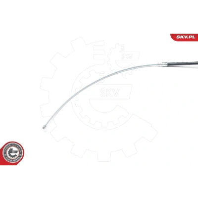 Bilde av ESEN SKV 25SKV496 Bremsekabel bakre venstre, høyre bak 1580 / 918mm SKODA: Fabia 2, I Hatchback, VOLKSWAGEN: Polo IV Hatchback