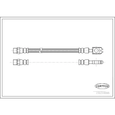Bilde av Bremseslange, Bakaksel, audi a8 d2, 4D0611775G