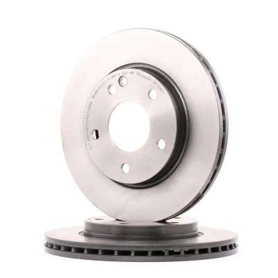 Bilde av BREMBO COATED DISC LINE 09.7359.21 Bremseskiver 260 22 5 innvendig ventilert belagt høy karbon med skruer MERCEDES BENZ: A Klasse