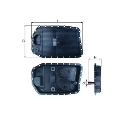 Bilde av MAHLE ORIGINAL HX 154 oljekar, automatgir med tetning filter BMW: 5 Touring, X5, 7