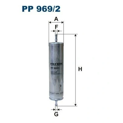 Bilde av FILTRON PP 969/2 Drivstoffilter ledningsfilter 8 LAND ROVER: Freelander I SUV