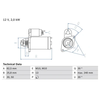 Bilde av Starter, mercedes benz, 646 906 00 80, 00, A