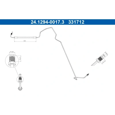Bilde av Bremseslange ATE 24.1294 0017.3