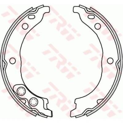 Bilde av TRW GS8715 Handbromsbackar FIAT: Ducato III Minibuss, II Van, Flatvogn lastebil/Chassis