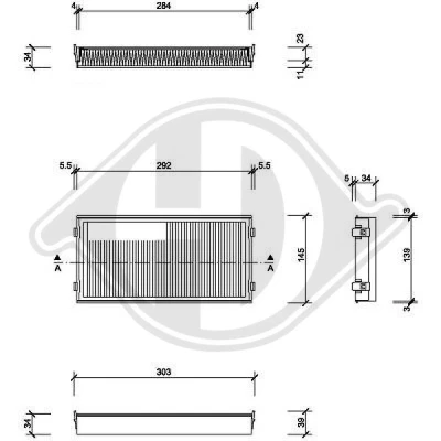 Bilde av DIEDERICHS DCI0164S Kupéfilter pollenfilter 300 145 160 Climate BMW: X5, X6