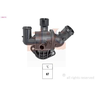 Bilde av FACET 7.8772 Termostat 87 Made in Italy OE Equivalent med tetning VOLKSWAGEN: Passat B7 Variant, Tiguan I, Caddy 3, SKODA: Octavia 2 Combi