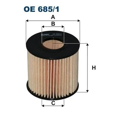 Bilde av FILTRON OE 685/1 Oljefilter Filterinnsats TOYOTA: RAV4 III SUV, IV Corolla X Sedan, LEXUS: IS 3, RX III, II