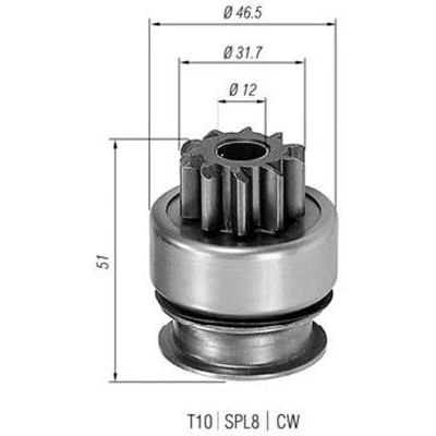 Bilde av MAGNETI MARELLI 940113020177 Lite tannhjul, starter
