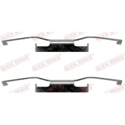 Bilde av QUICK BRAKE 109 1011 Tibehørsett, skivebremse belegg FORD: Sierra Mk1 Hatchback, CHRYSLER: VOYAGER 4