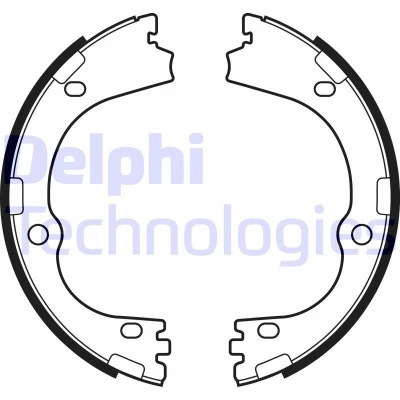 Bilde av DELPHI LS2166 Handbromsbackar HYUNDAI: ix35