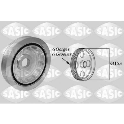 Bilde av SASIC 2150072 Remskive Veivaksel FORD: S Max Mk1, MONDEO 4 Turnier, 4, PEUGEOT: 508 I SW, CITROËN: C5 3