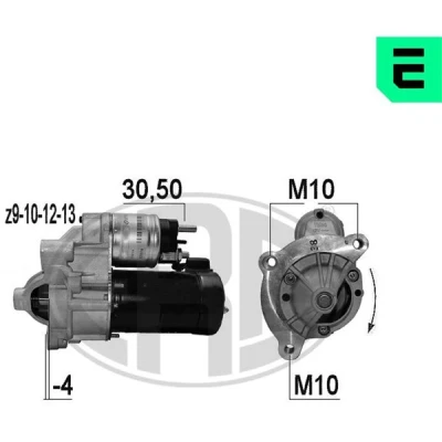 Bilde av Starter, citroën,fiat,lancia,peugeot, 1342792080, 5802 CY, W5, W8, W9, 71716563, 71719608, 71719609, 71723362, 71738330,