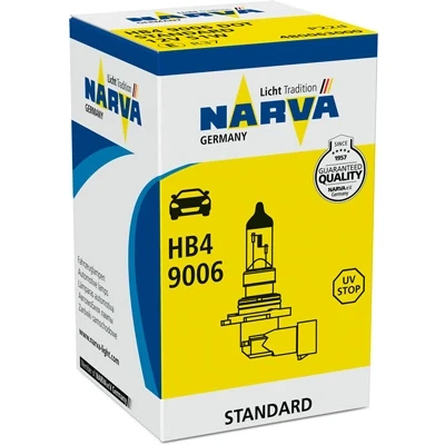Bilde av NARVA 480063000 Lyspære, fjernlys HB4 12V 51W Halogen VOLKSWAGEN: Touran I, Passat B6 Variant, Tiguan BMW: 5 Touring, 3 Sedan