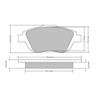 Bilde av METZGER 1170326 Bremseklosser framaksel ekskl. slitasjevarselkontakt med bremsecaliperskruer, antihyle blikk CITROËN: DS3 Hatchback, C4 II Cactus