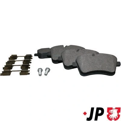 Bilde av JP GROUP 1363601610 Bremseklosser framaksel klargjort for slitasjeindikator MERCEDES BENZ: B Klasse, A Klasse