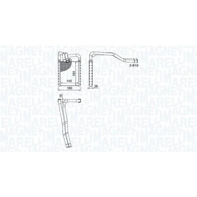 Bilde av MAGNETI MARELLI 350218508000 Varmeveksler