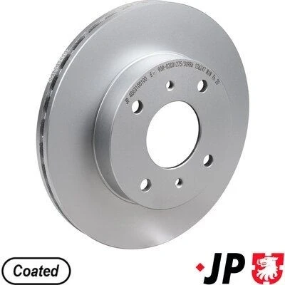 Bilde av JP GROUP 4063100100 Bremseskiver framaksel 257 22 4 ventilert belagt NISSAN: 200SX, Almera II Hatchback, Primera Sedan