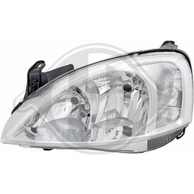 Bilde av DIEDERICHS 1813983 Frontlykter venstre H7/H7 OPEL: Corsa C Hatchback, Combo Varebil / Stasjonsvogn